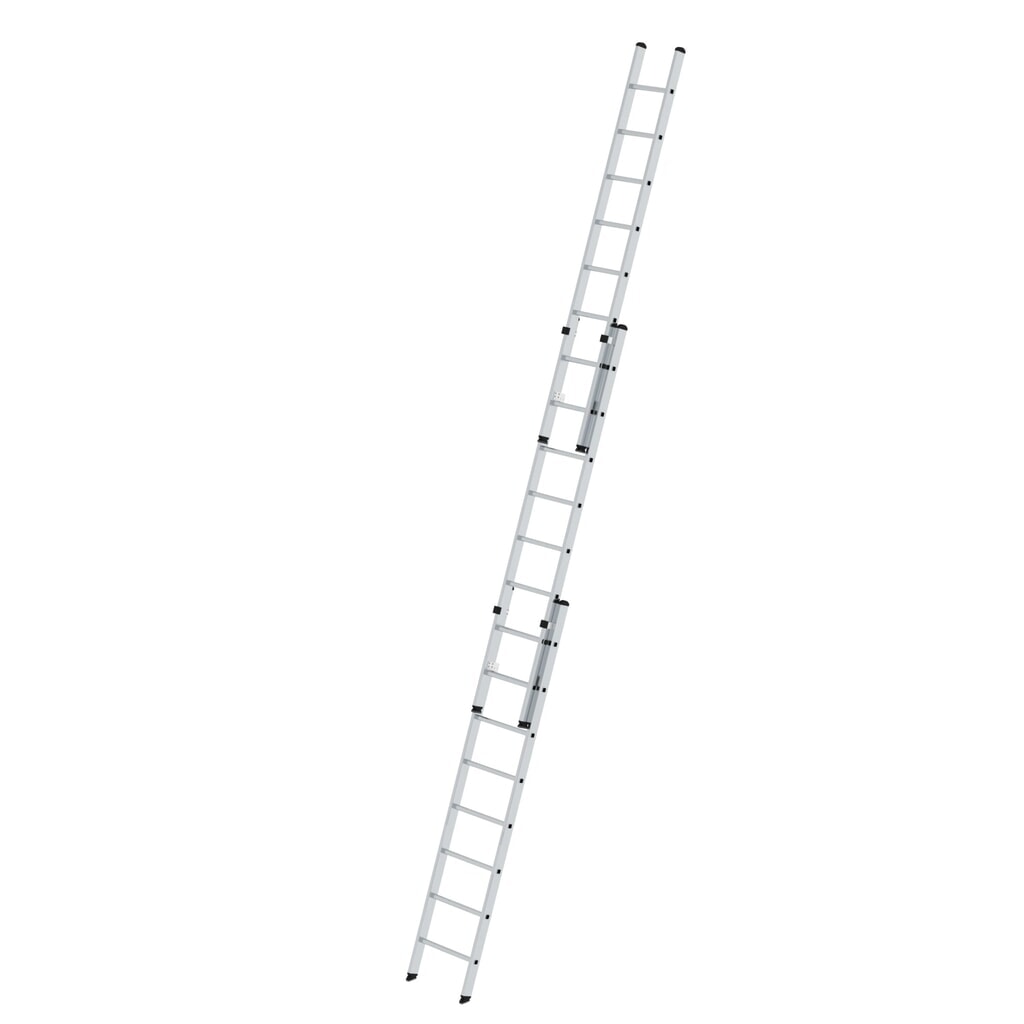 Munk Sprossen-Schiebeleiter 3-teilig ohne Traverse 3x8 Sprossen Produktabbildung: Munk Sprossen-Schiebeleiter 3-teilig ohne Traverse 3x8 Sprossen