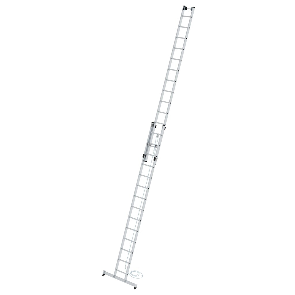 Munk Sprossen-Seilzugleiter 2-teilig mit nivello®-Traverse 2x14 Sprossen Produktabbildung: Munk Sprossen-Seilzugleiter 2-teilig mit nivello®-Traverse 2x14 Sprossen
