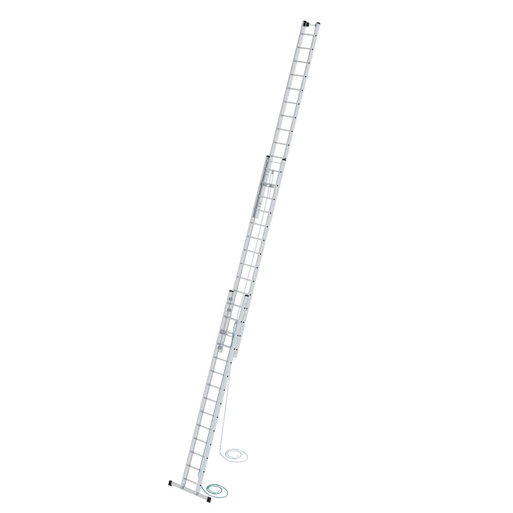 Munk Sprossen-Seilzugleiter 3-teilig mit Standard-Traverse 3x14 Sprossen Produktabbildung: Munk Sprossen-Seilzugleiter 3-teilig mit Standard-Traverse 3x14 Sprossen