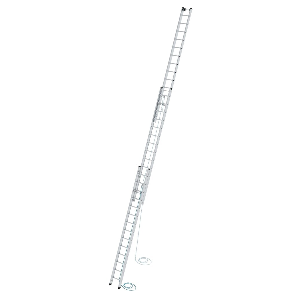 Produktabbildung: Munk Sprossen-Seilzugleiter 3-teilig ohne Traverse 3x14 Sprossen