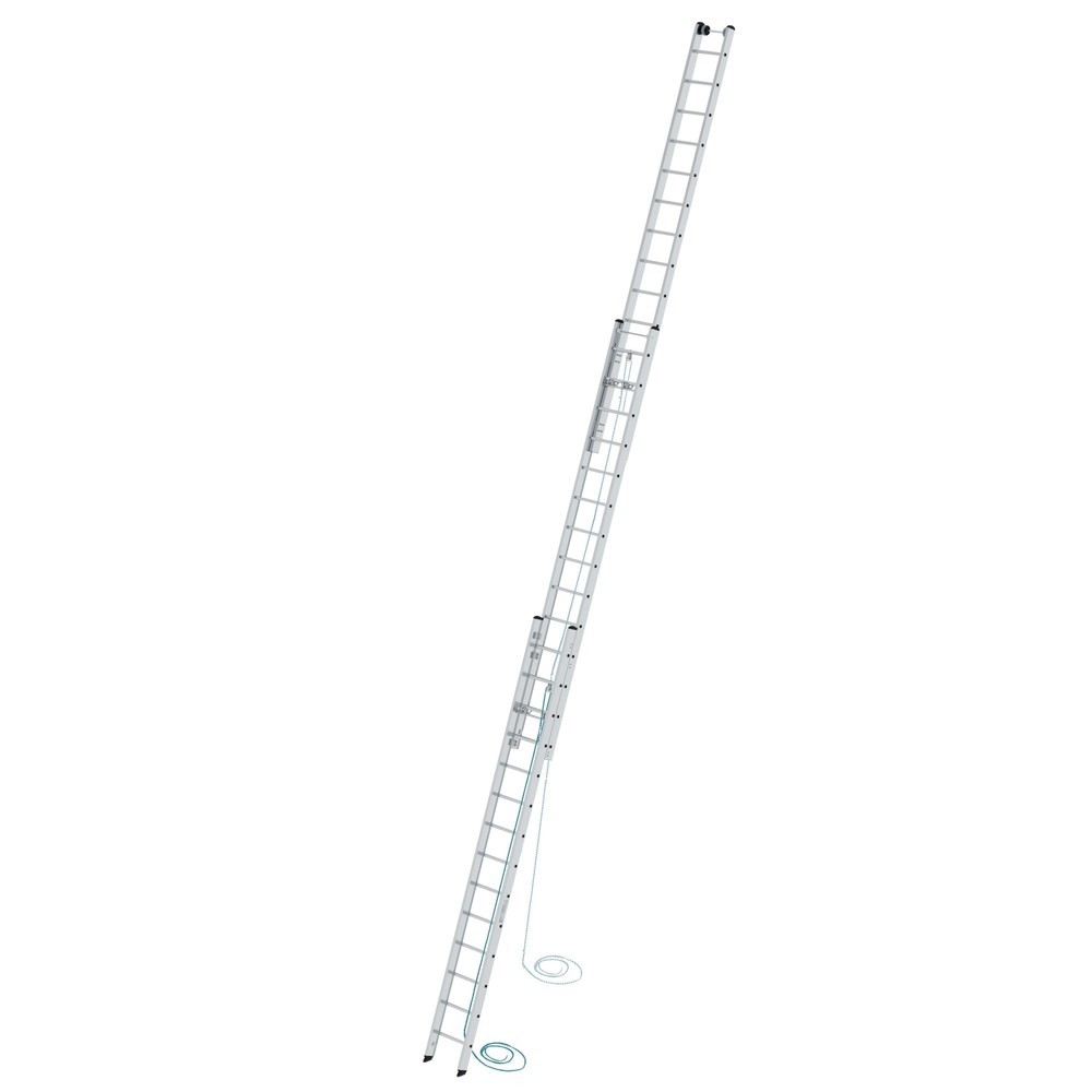 Produktabbildung Nr. 1: Munk Sprossen-Seilzugleiter 3-teilig ohne Traverse 3x16 Sprossen
