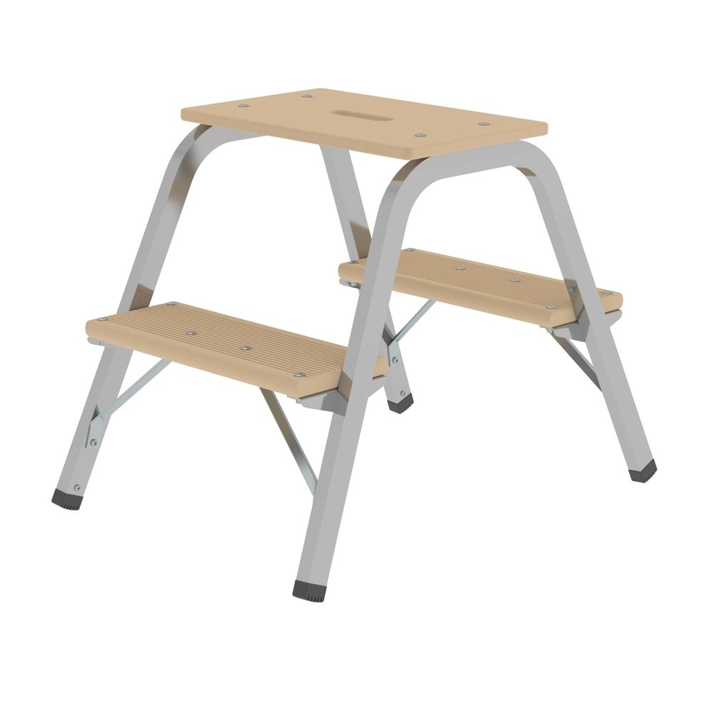 Produktabbildung: Munk Stahl-Holz-Tritt 2x2 Stufen