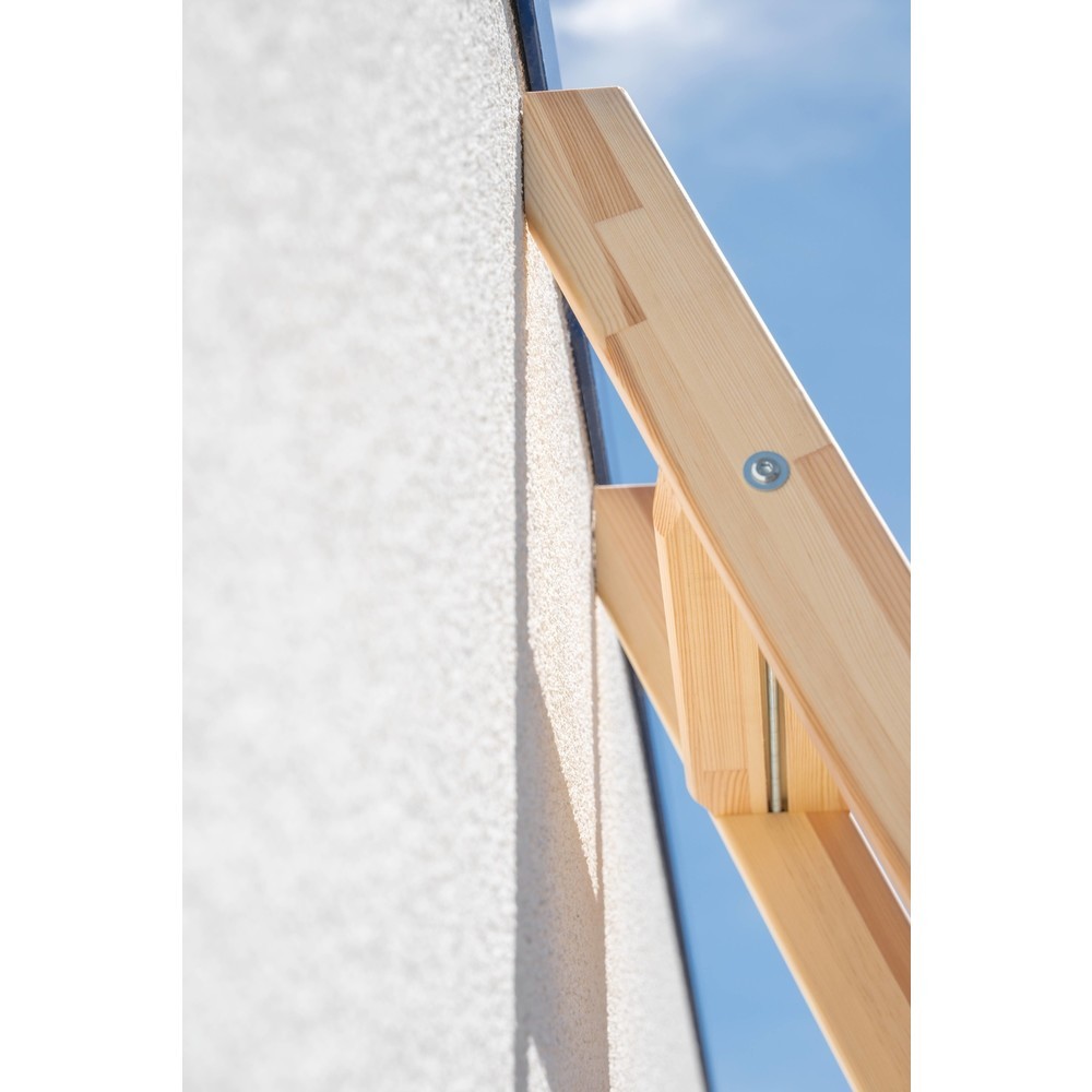 Produktabbildung Nr. 2: Munk Stufen-Anlegeleiter Holz ohne Traverse 6 Stufen