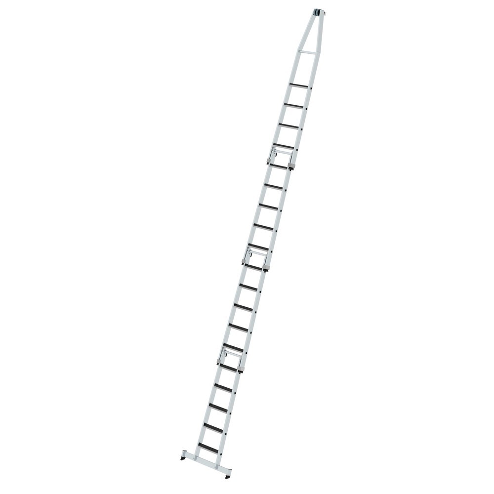 Produktabbildung: Munk Stufen-Glasreinigerleiter-Satz mit nivello®-Traverse und clip-step R13 4-teilig