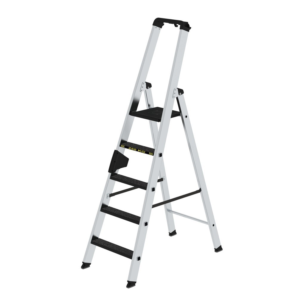 Produktabbildung Nr. 1: Munk Stufen-Stehleiter 250 kg einseitig begehbar mit clip-step R13 5 Stufen