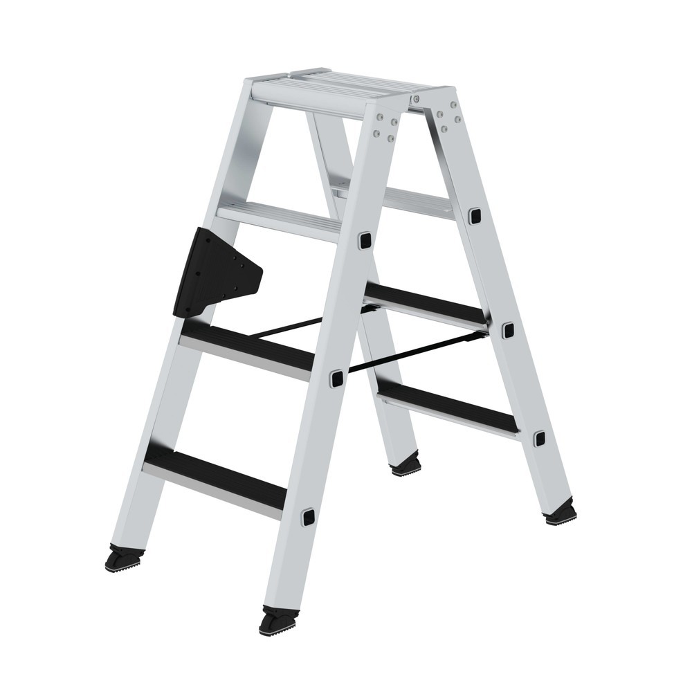 Produktabbildung Nr. 1: Munk Stufen-Stehleiter beidseitig begehbar mit clip-step 2x4 Stufen