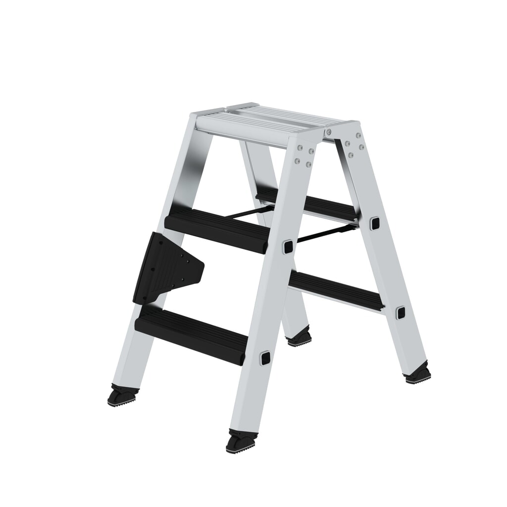 Munk Stufen-Stehleiter beidseitig begehbar mit clip-step relax 2x3 Stufen Produktabbildung: Munk Stufen-Stehleiter beidseitig begehbar mit clip-step relax 2x3 Stufen