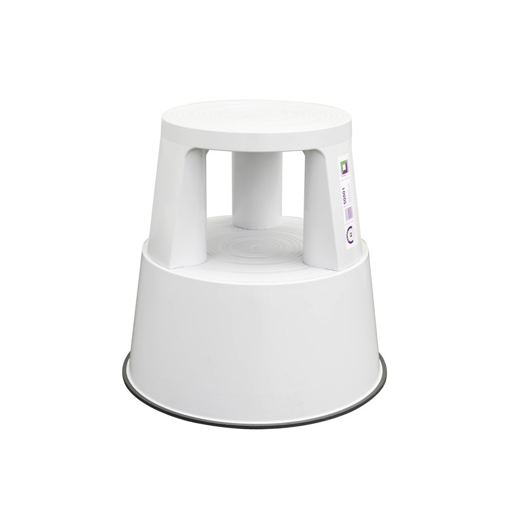 Illustration du produit: Munk Tabouret marchepied à roulettes en plastique, RAL 7035 gris clair