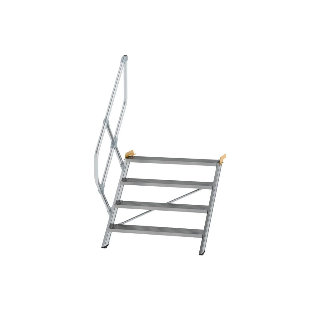 Munk Treppe 45° Stufenbreite 1000 mm 4 Stufen Aluminium geriffelt Produktabbildung: Munk Treppe 45° Stufenbreite 1000 mm 4 Stufen Aluminium geriffelt