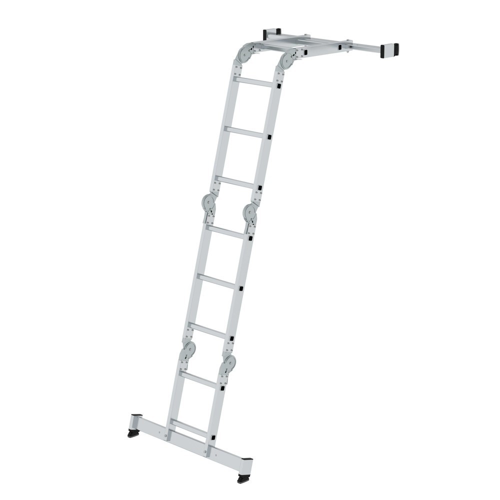 Produktabbildung Nr. 3: Vielzweckleiter 4-teilig mit nivello®-Traverse 2x2 + 2x3 Sprossen