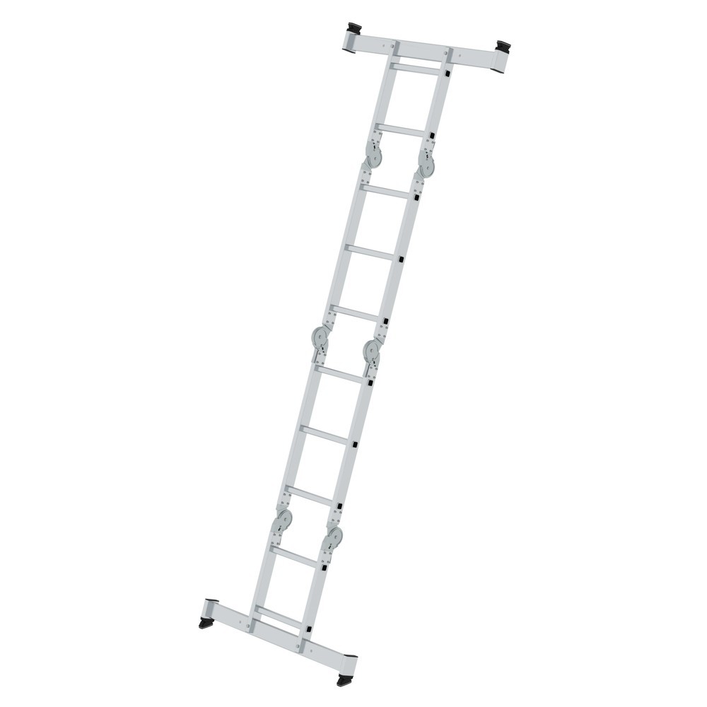 Produktabbildung Nr. 4: Vielzweckleiter 4-teilig mit nivello®-Traverse 2x2 + 2x3 Sprossen
