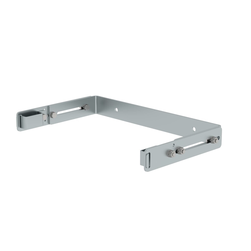 Munk Wandhalter U-Bügel, verstellbar 275-375mm, Stahl verzinkt Produktabbildung: Munk Wandhalter U-Bügel, verstellbar 275-375mm, Stahl verzinkt
