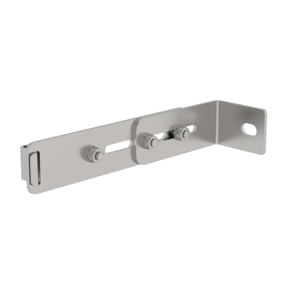 Produktabbildung: Munk Wandhalter m. Klemmbügel, verstellbar 215-275mm, Edelstahl