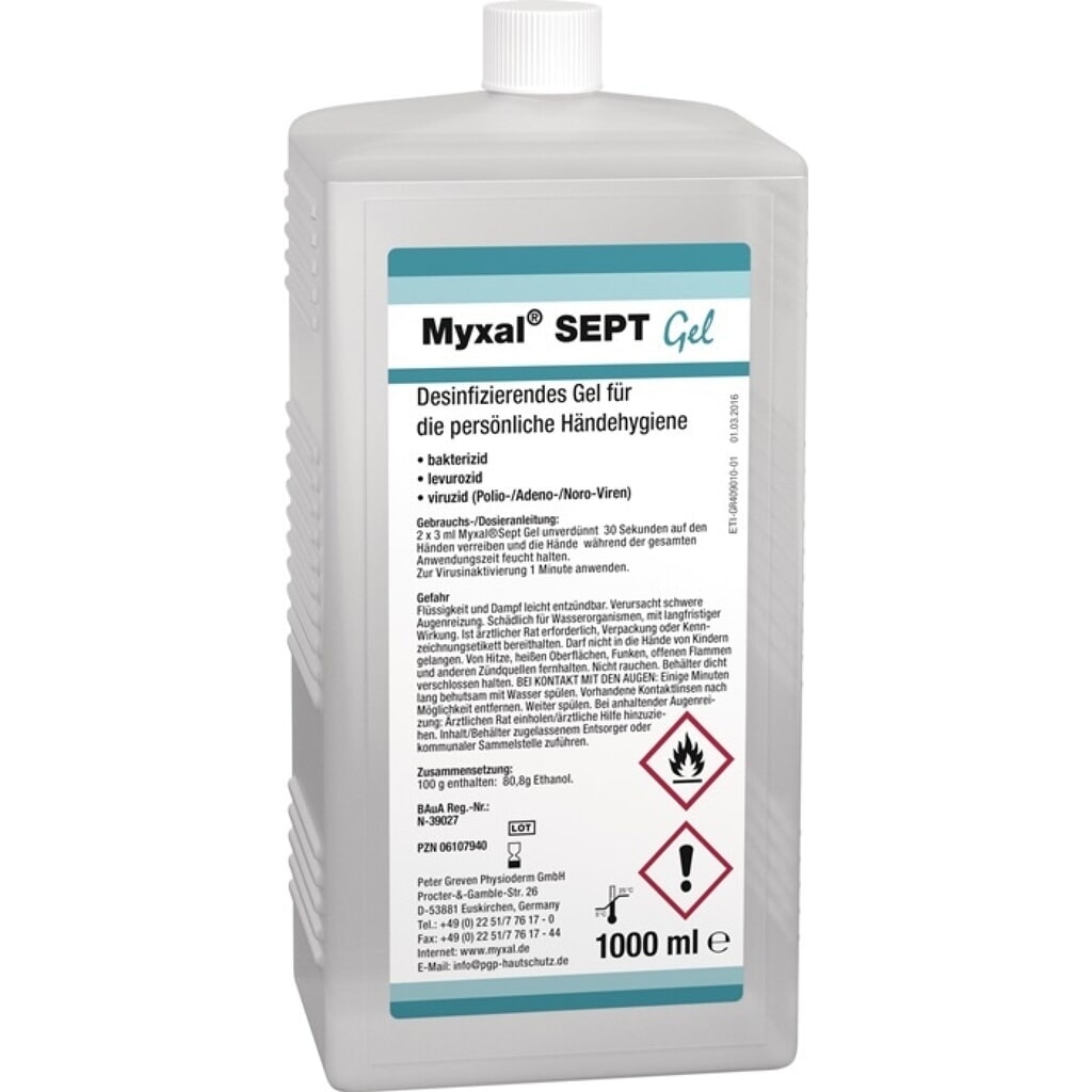 MYXAL Handdesinfektionsgel MYXAL® SEPT GEL
