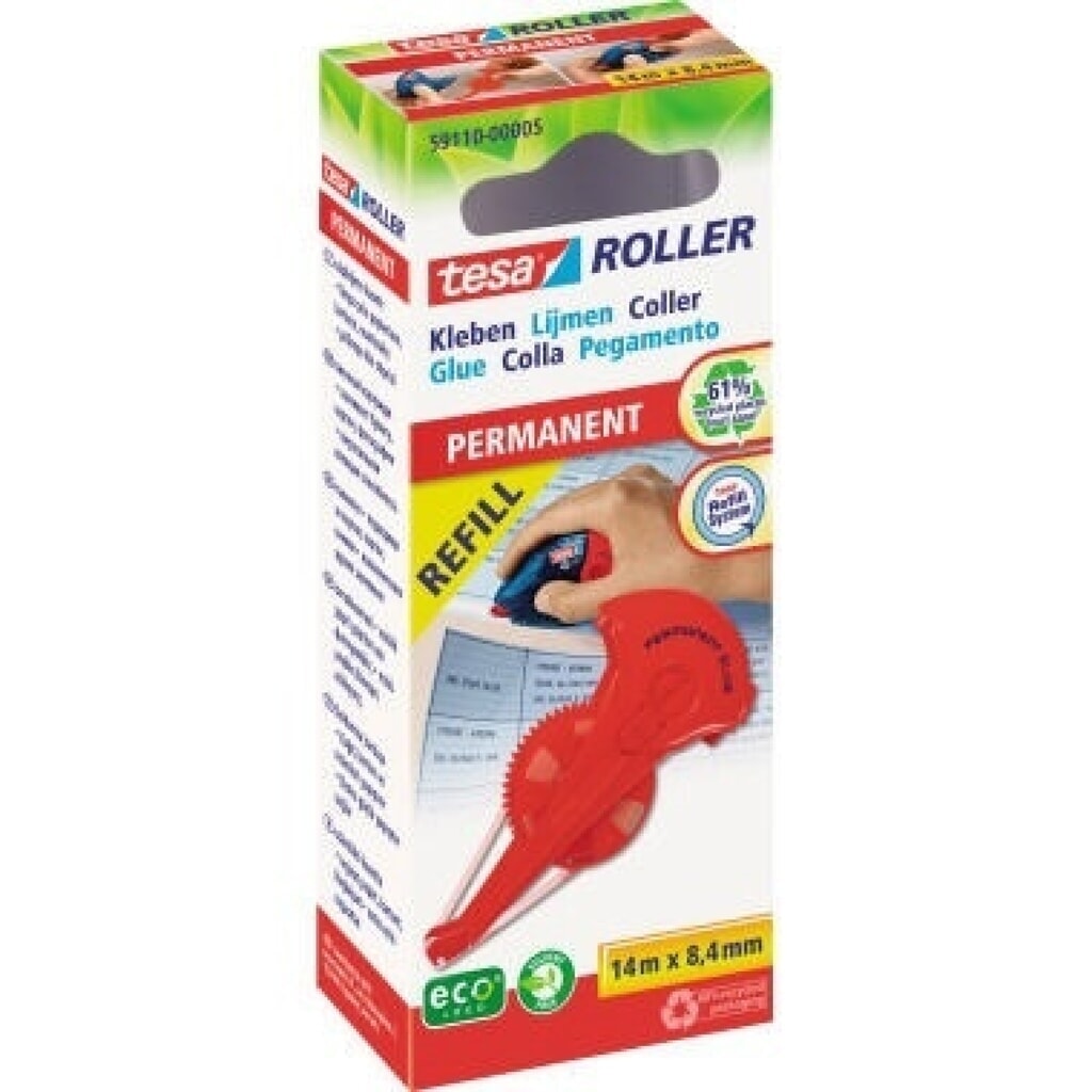 tesa® Nachfüllkassette ecoLogo 59110-00005 8,4mmx14m permanent Produktabbildung: tesa® Nachfüllkassette ecoLogo 59110-00005 8,4mmx14m permanent