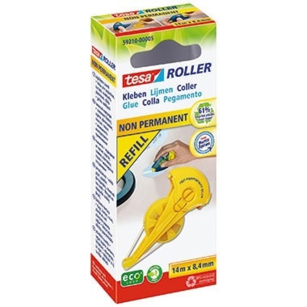 tesa® Nachfüllkassette ecoLogo 59210-00005 8,4mmx14m non permanent Produktabbildung: tesa® Nachfüllkassette ecoLogo 59210-00005 8,4mmx14m non permanent