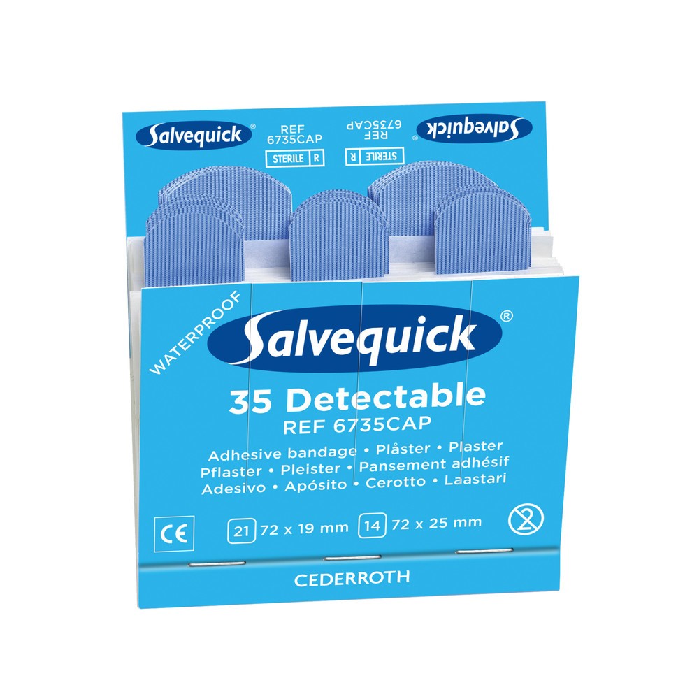 Produktabbildung: Nachfüllpack für Pflasterspender Cederroth Salvequick, detektierbar
