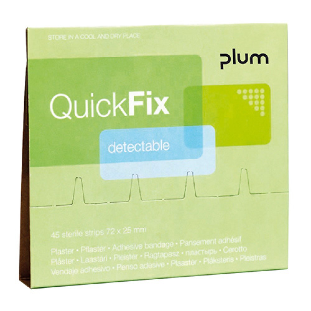 Produktabbildung: Plum Nachfüllpack für Pflasterspender QuickFix, detectable Pflaster