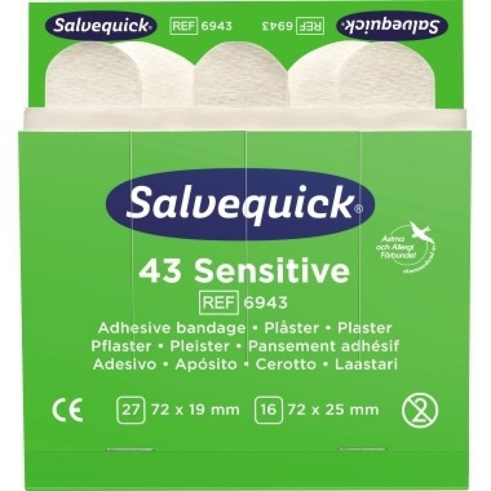 Produktabbildung: Salvequick Pflaster sensible 6943 Allergiker 43 St./Pack.