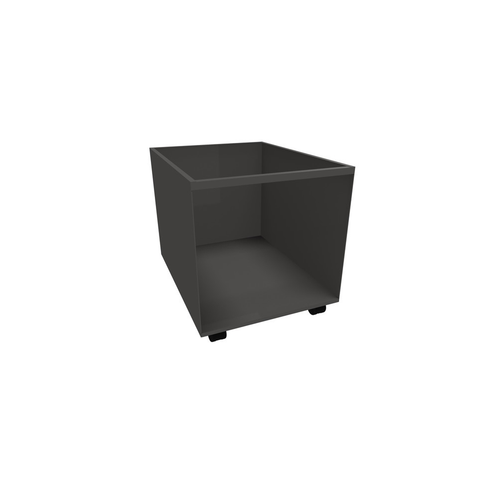 Číslo obrázka výrobku 1: Kontajner s plastovou vložkou, mobilný, V x Š x H 525 x 500 x 650 mm, antracitové