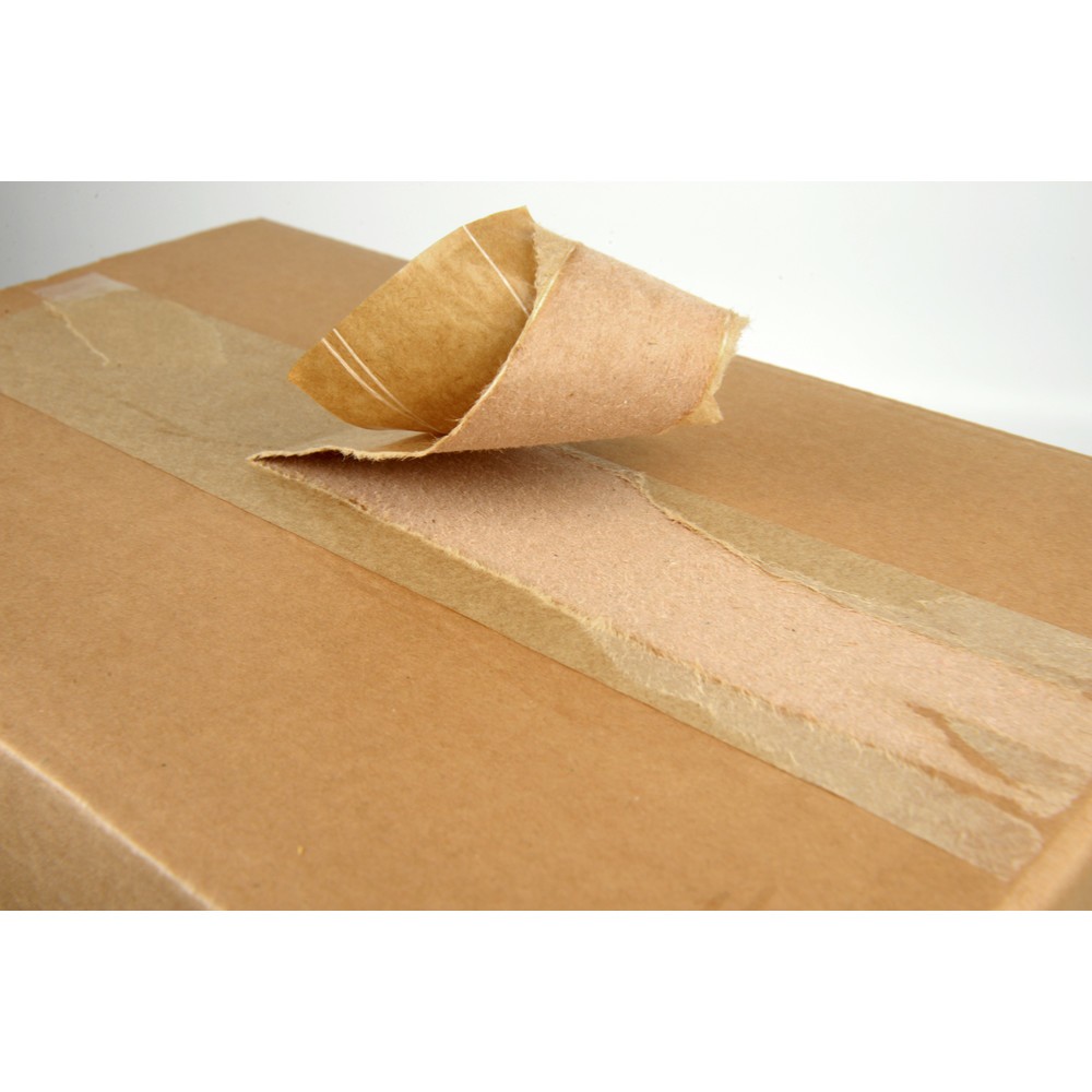 Produktabbildung Nr. 2: Nassklebeband, BxL 70 mm x 200 lfm, braun, 12 Stk/VE, verstärkt mit 2 Längsfäden und 1 Sinusfaden
