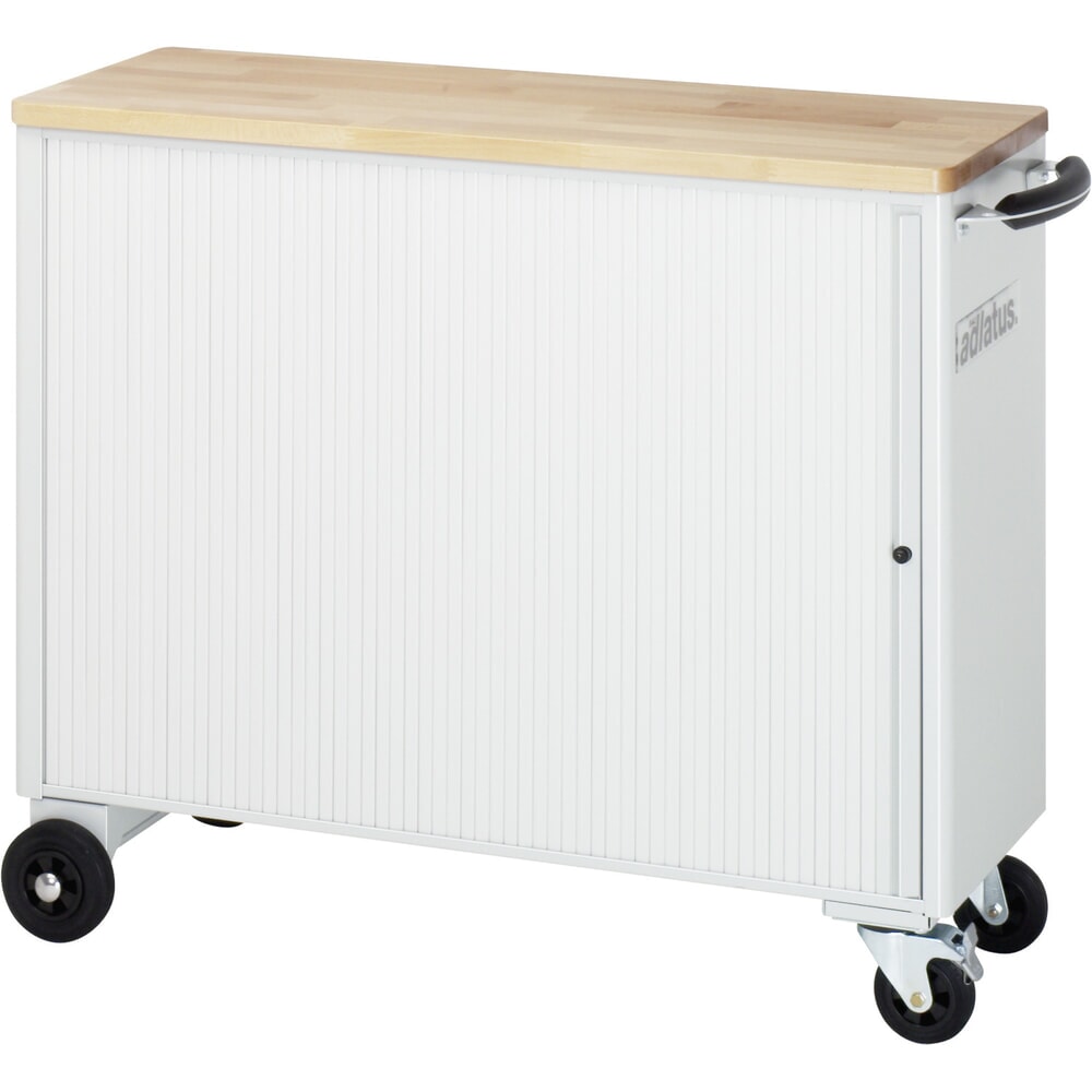 Číslo obrázku produktu 4: Nástrojový vozík RAU řada adlatus, VxŠxH 860 x 1025 x 400 mm, 6x zásuvka 3 x 40, 3 x 105 mm, buková pracovní deska