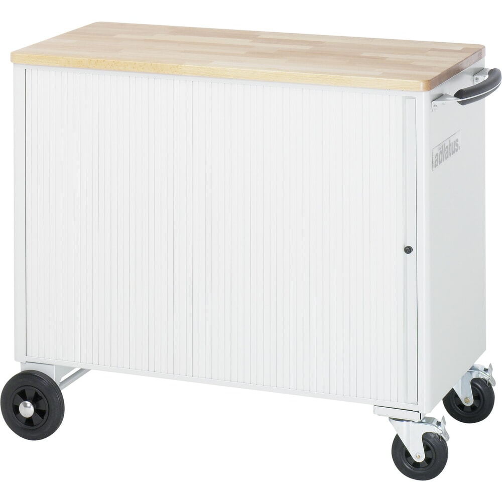 Číslo obrázku produktu 4: Nástrojový vozík RAU řada adlatus, VxŠxH 890 x 1025 x 520 mm, 5x zásuvka 3 x 40, 2 x 105 mm, buková pracovní deska