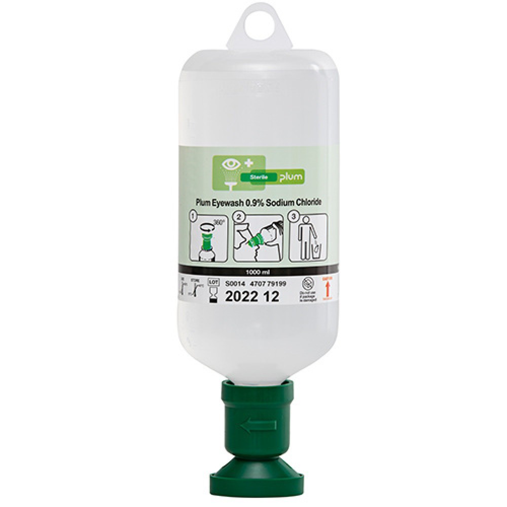 Product afbeelding: Oogspoeling, natriumchlorideoplossing, 1000 ml