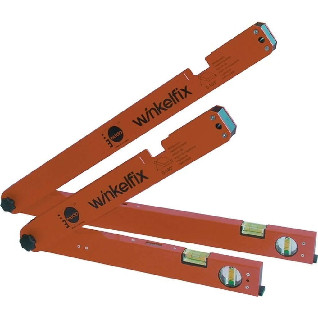 NEDO Winkelmessgerät Winkelfix, Schenkellänge 30,5 cm, Messbereich 0-180 ° Produktabbildung: NEDO Winkelmessgerät Winkelfix, Schenkellänge 30,5 cm, Messbereich 0-180 °