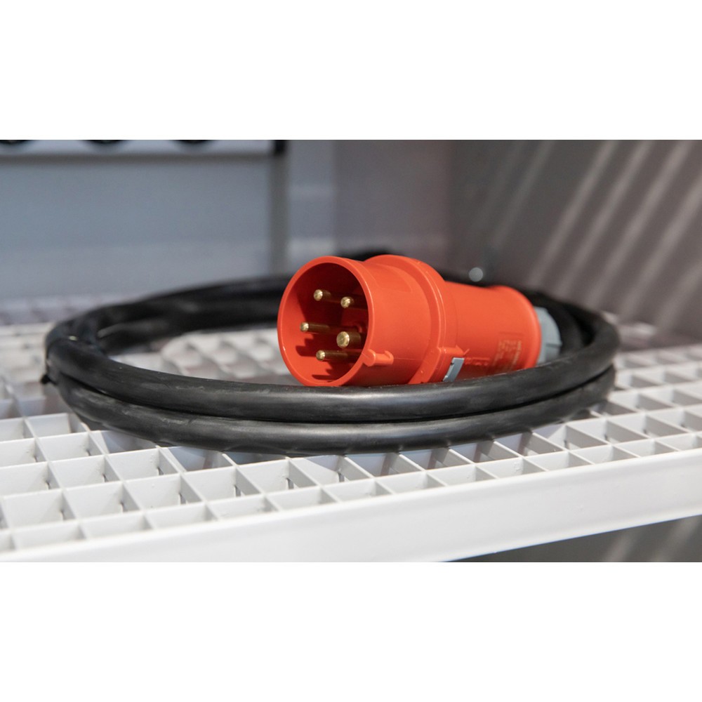 Product afbeelding: Netkabel voor veiligheidskast asecos® Battery Charge, 400 V, lengte 3.000 mm