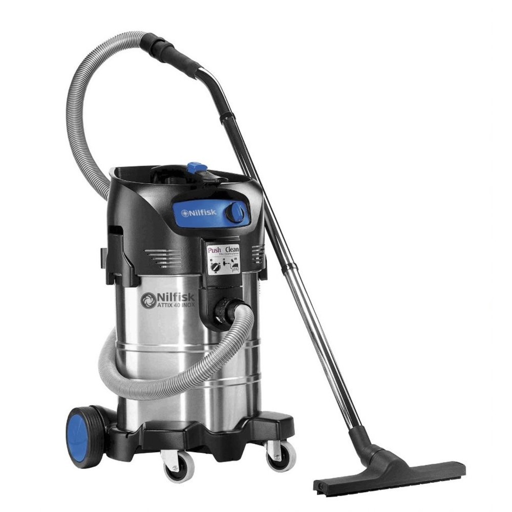Product image no. 2: Nilfisk® ATTIX 40-01 PC stainless steel industrial vacuum cleaner, wet + dry, 1,500 W
