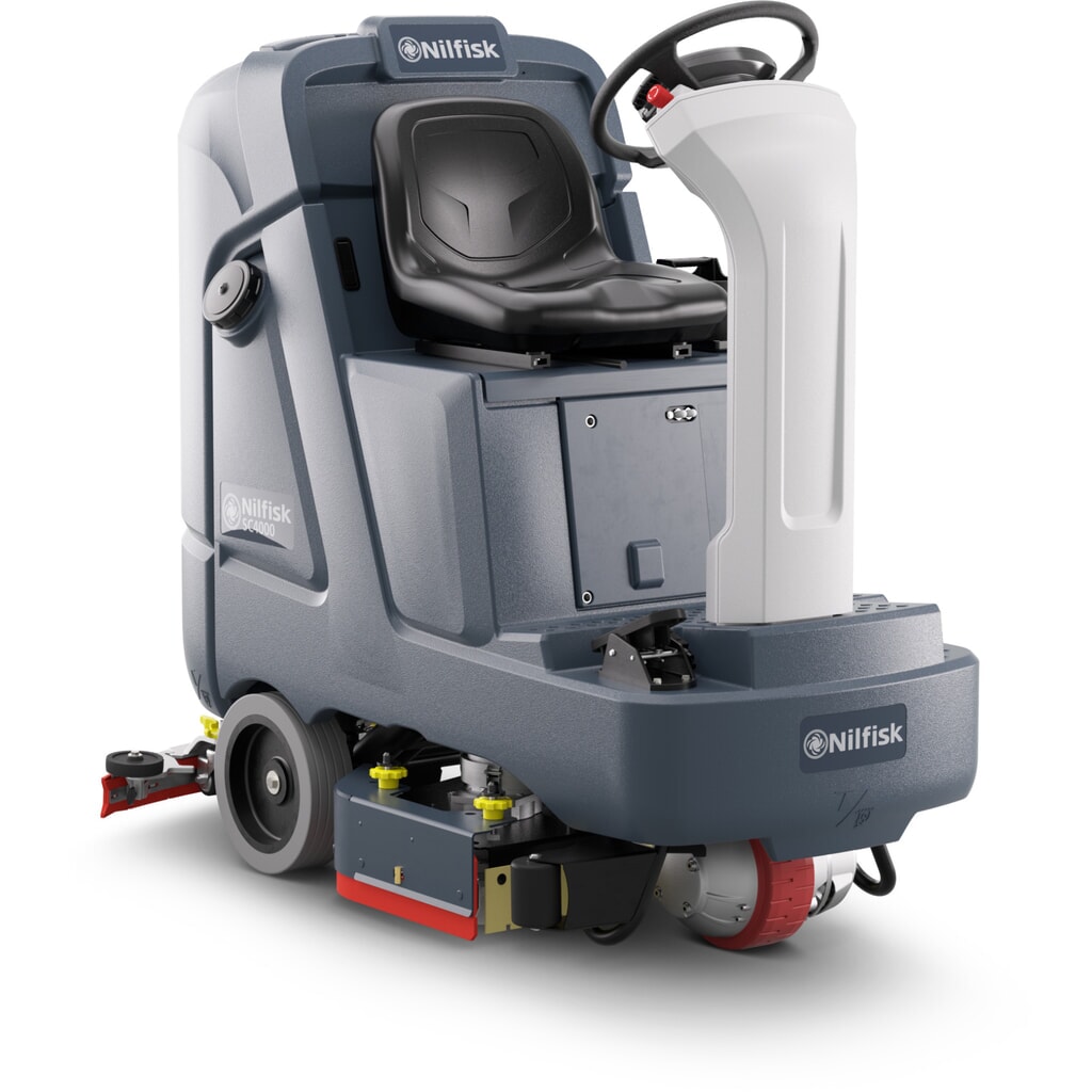 Nilfisk® Aufsitz-Scheuersaugmaschine SC 4000 860 D, mit Tellerbürste Produktabbildung: Nilfisk® Aufsitz-Scheuersaugmaschine SC 4000 860 D, mit Tellerbürste