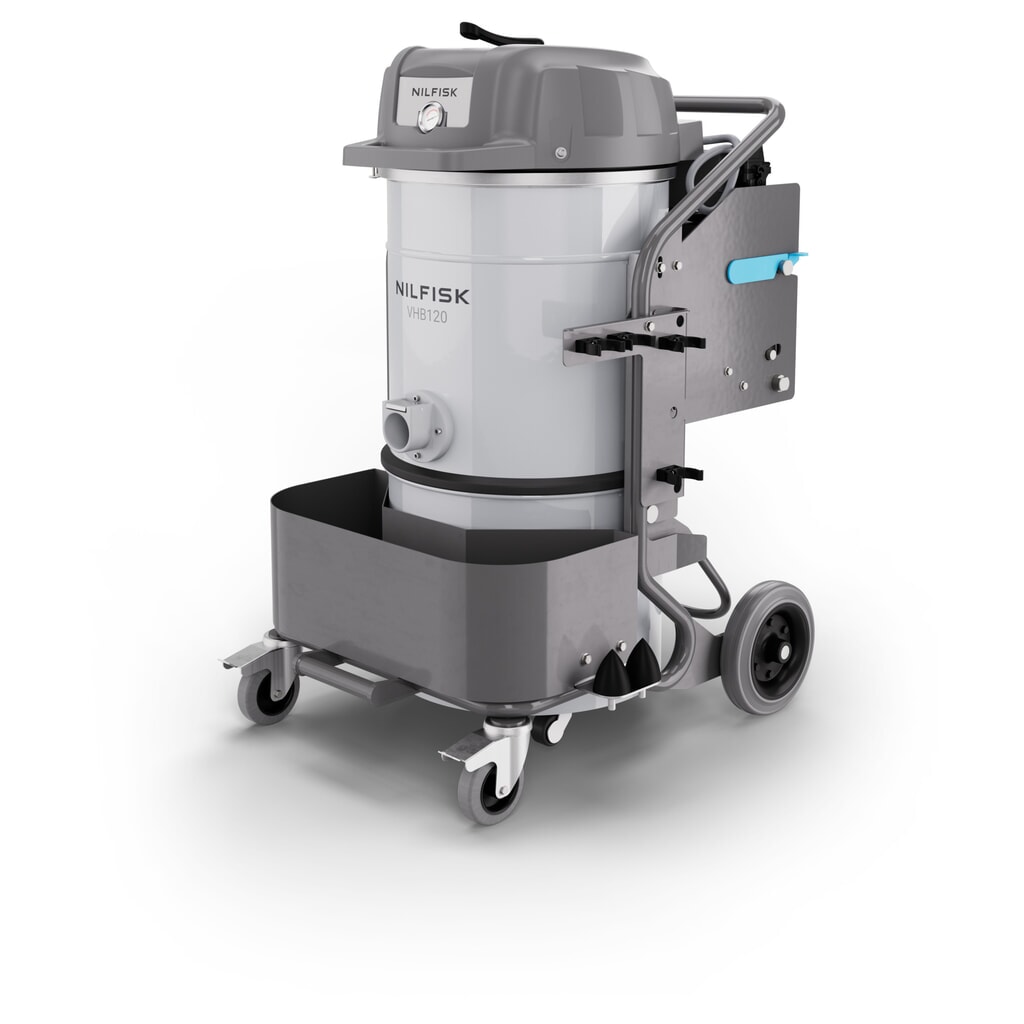 Nilfisk® batteriebetriebener Sicherheitssauger VHB120 Produktabbildung Nr. 1: Nilfisk® batteriebetriebener Sicherheitssauger VHB120