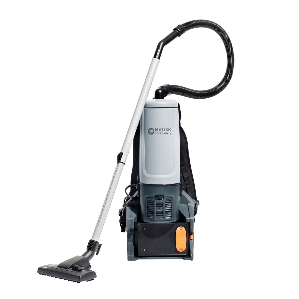Produktabbildung Nr. 1: Nilfisk® Rucksacksauger GD5 Battery, 2 Batterien