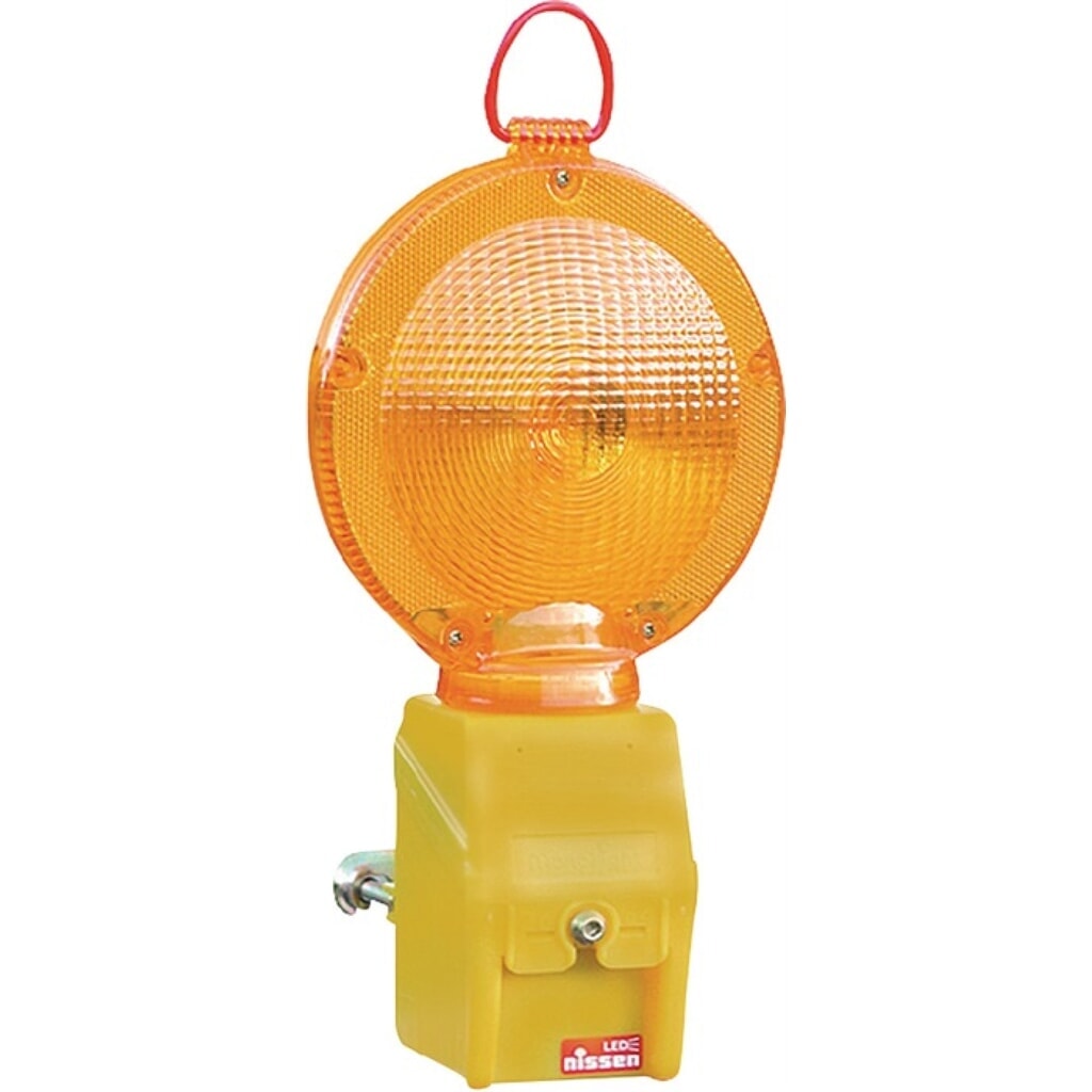 NISSEN Baustellenwarnleuchte MonoLight LED rot Leuchtenkopf drehb Produktabbildung: NISSEN Baustellenwarnleuchte MonoLight LED rot Leuchtenkopf drehb