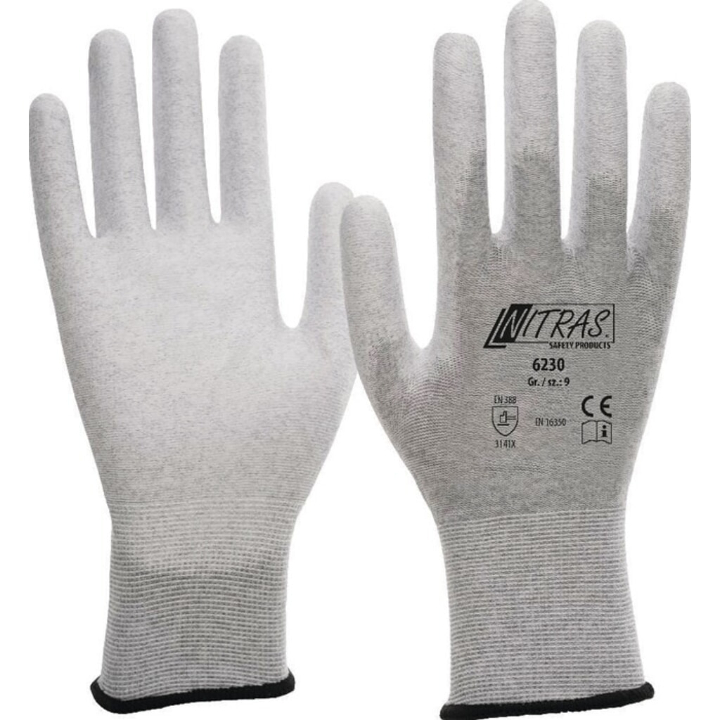 NITRAS Handschuhe EN420 EN388 EN1149-3 EN16350 Produktabbildung: NITRAS Handschuhe EN420 EN388 EN1149-3 EN16350