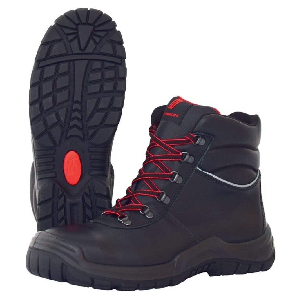 Produktabbildung Nr. 2: NITRAS Sicherheitsstiefel POWER STEP MID+, S3 HRO SRC EN ISO 20345, Größe 44 schwarz, Volleder