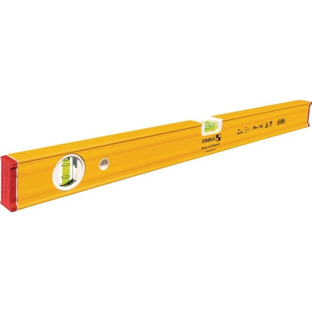 Illustration du produit: Niveau à bulles 80 AS 30 cm aluminium jaune ± 0,5 mm/m STABILA