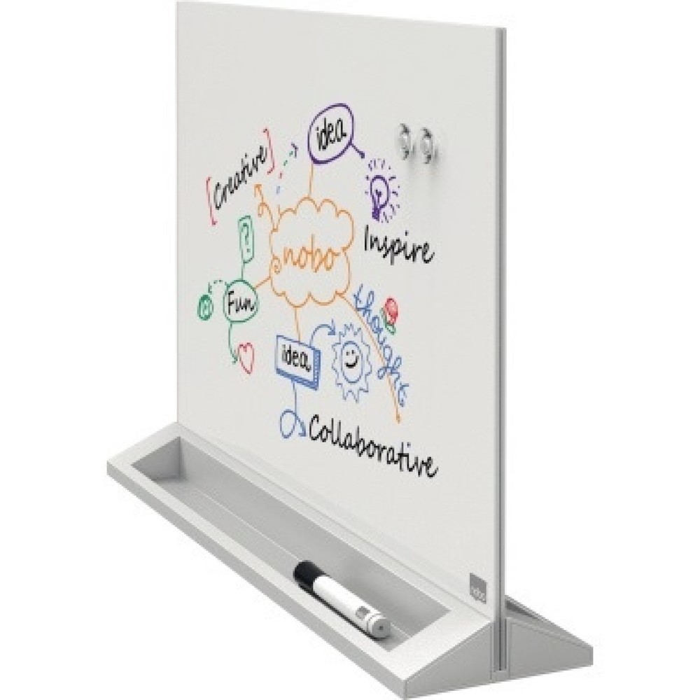Produktabbildung Nr. 2: Nobo Schreibtafel Diamond 1905265 584x441mm Glas magnetisch ws