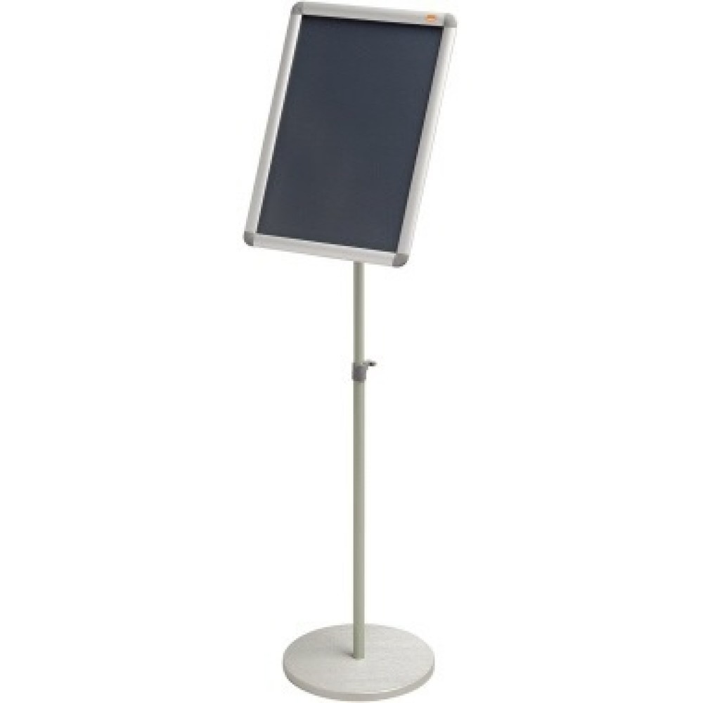 Produktabbildung: Nobo Prospektständer 1902384 DIN A3 35x7x101cm silber