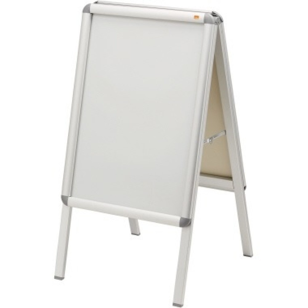 Produktabbildung: Nobo Plakatständer 1902207 DIN A2 Alurahmen silber