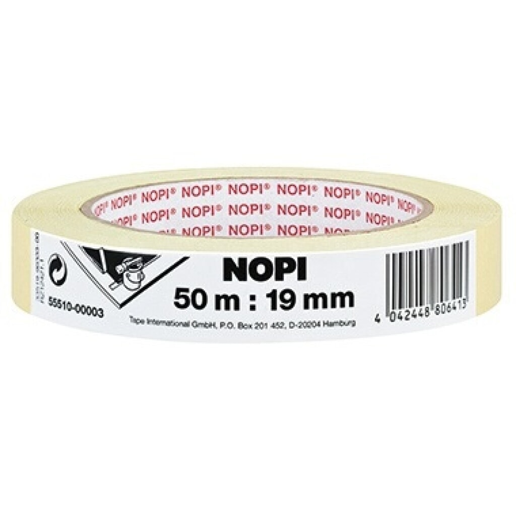 NOPI Malerkrepp 55510-00003 19mmx50m beige Produktabbildung: NOPI Malerkrepp 55510-00003 19mmx50m beige