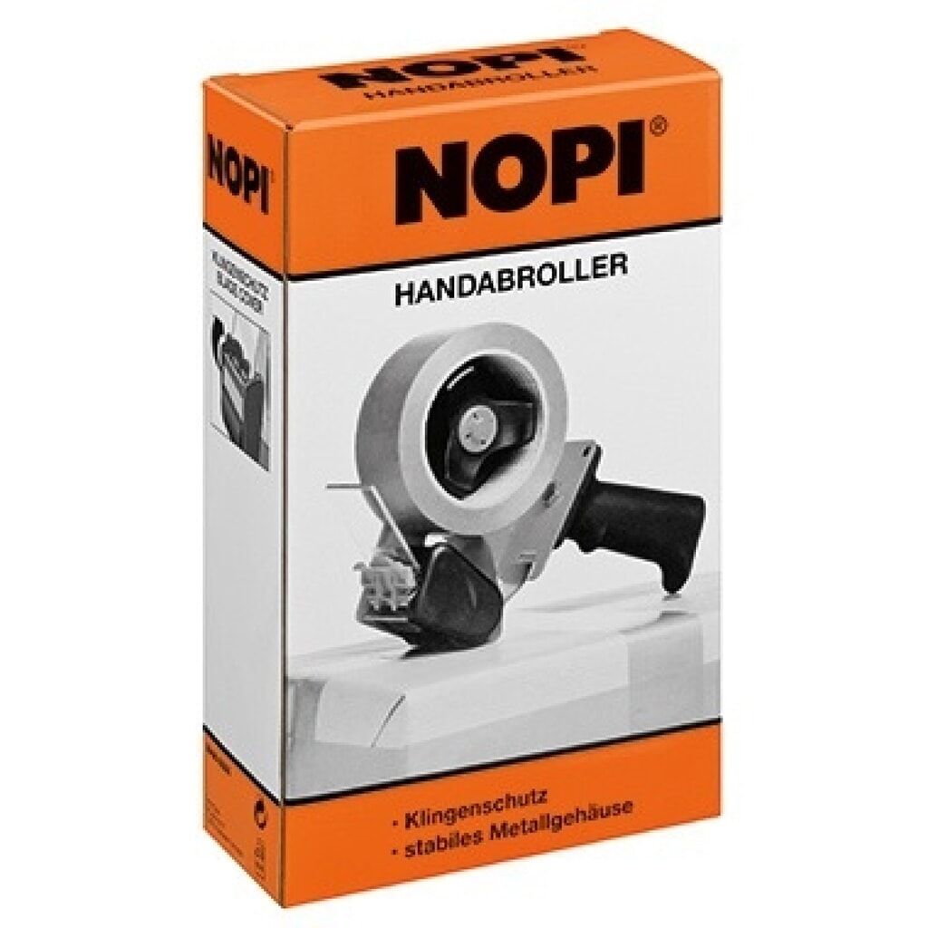 NOPI Handabroller 56406-00000 bis 50mmx66m Metall Produktabbildung: NOPI Handabroller 56406-00000 bis 50mmx66m Metall