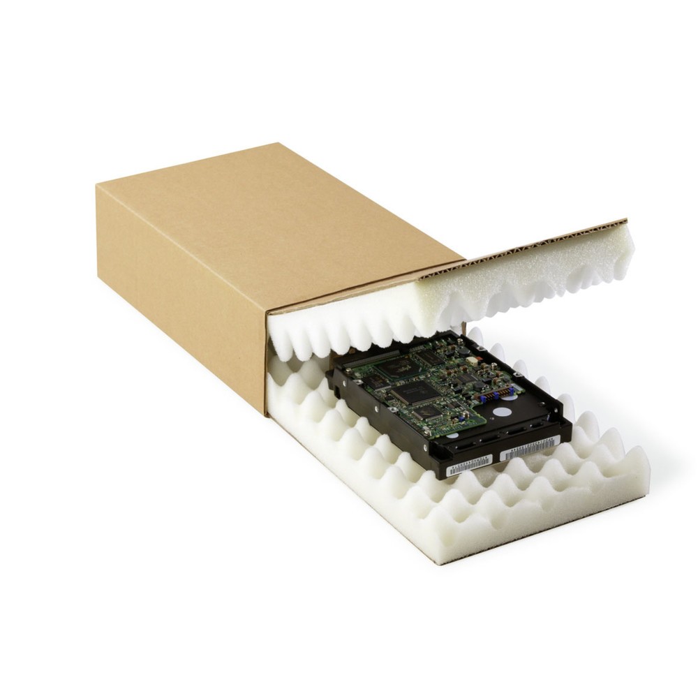 Produktabbildung Nr. 4: Noppenschaumverpackung, 139 x 98 x 52 mm, , braun, 1 VE = 150 Stk