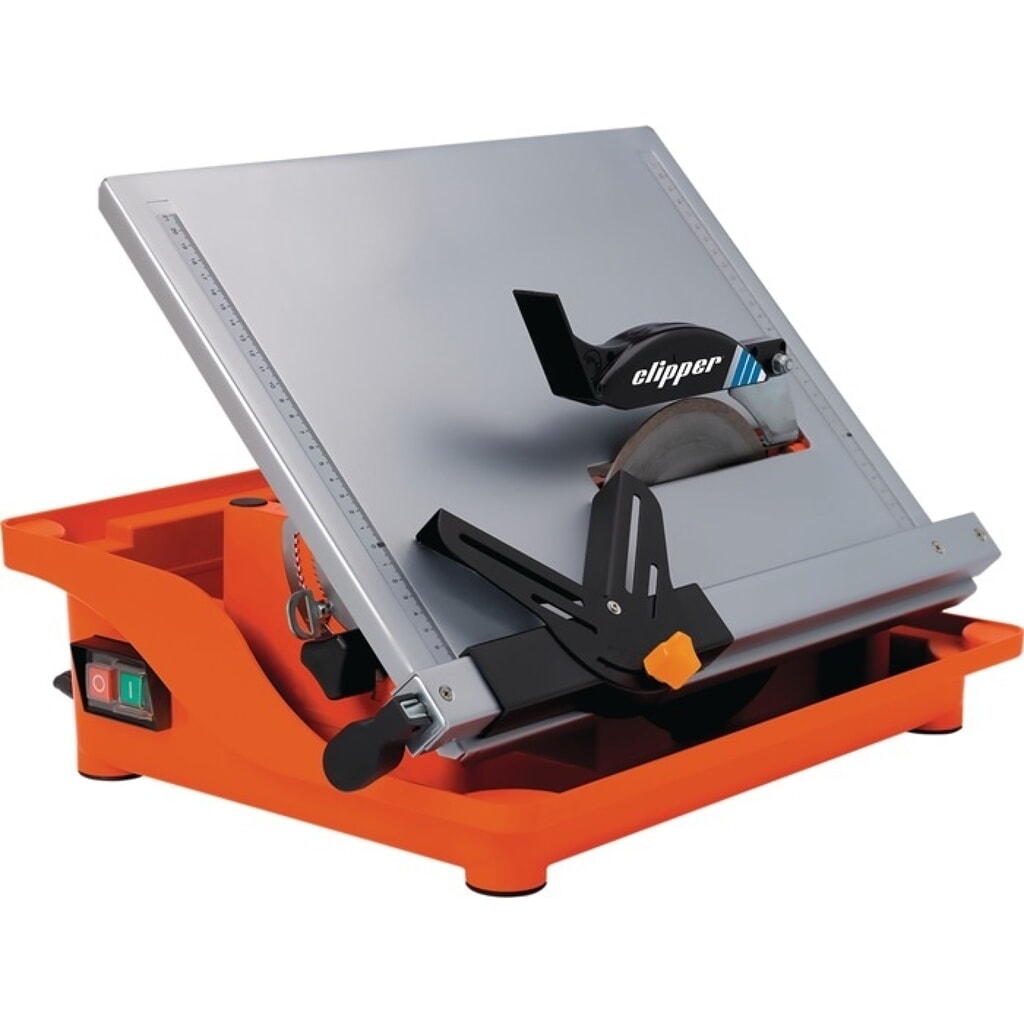 NORTON CLIPPER Fliesenschneidmaschine TT 200 EM, Tisch-L460xB360mm, 12 mm, max. 200 mm 800 W Produktabbildung: NORTON CLIPPER Fliesenschneidmaschine TT 200 EM, Tisch-L460xB360mm, 12 mm, max. 200 mm 800 W