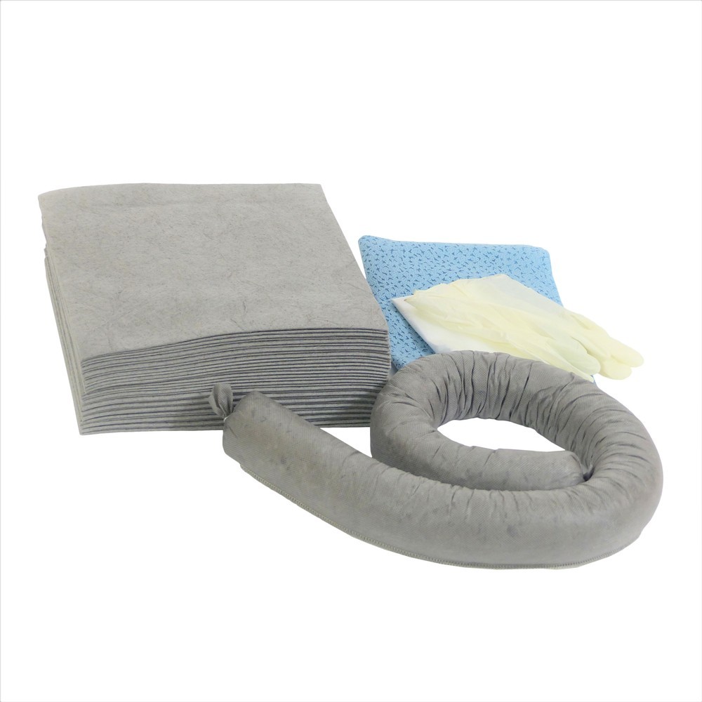 Produktabbildung Nr. 2: Notfall-Set in PVC-Tasche, Universal, Aufnahmekapazität 20 l, grau