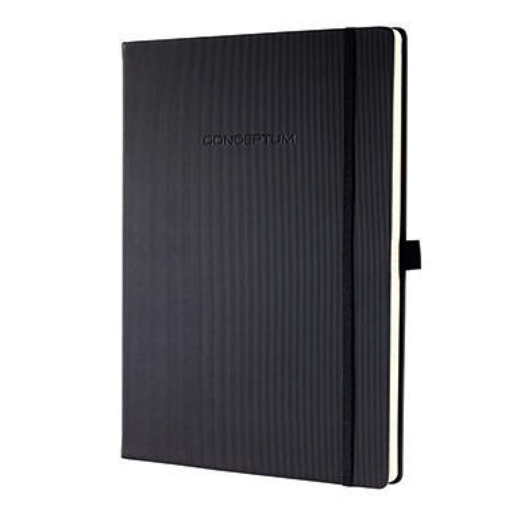 Produktabbildung: Sigel Notizbuch Conceptum CO111 DIN A4 kariert 97Blatt schwarz