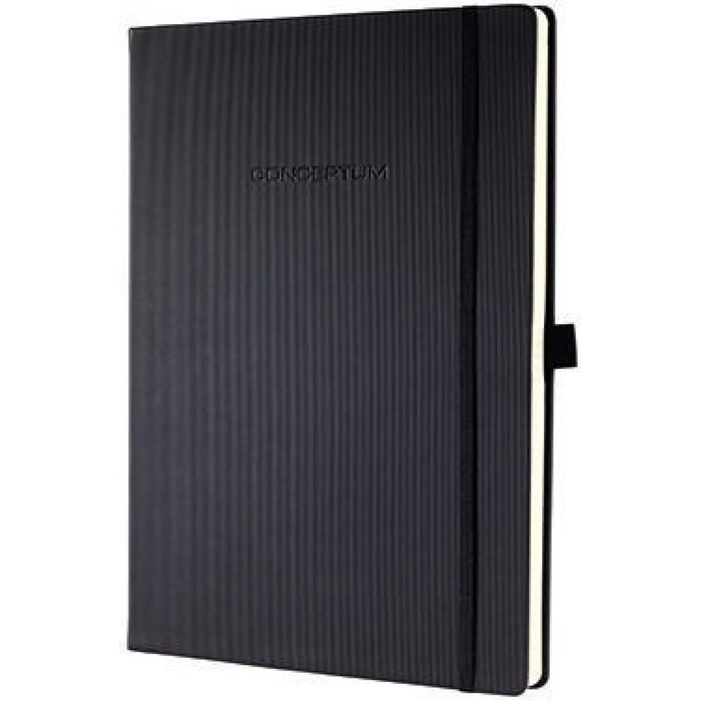 Produktabbildung: Sigel Notizbuch Conceptum CO112 DIN A4 liniert 97Blatt schwarz