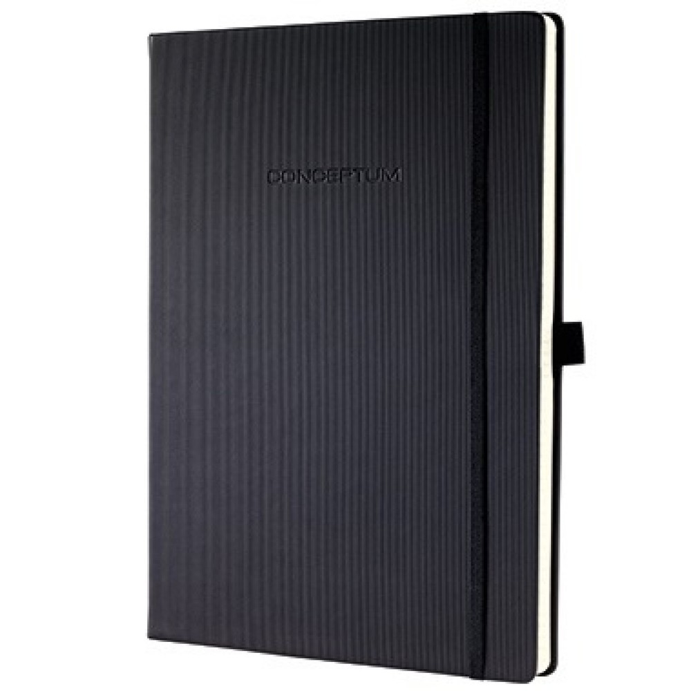 Produktabbildung: Sigel Notizbuch CONCEPTUM CO116 DIN A4+ Hardcover 194S. liniert sw