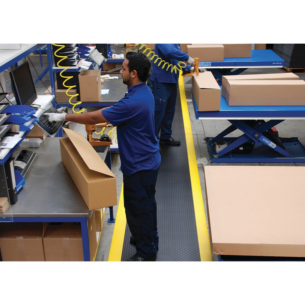 Produktabbildung Nr. 2: NoTrax Anti-Ermüdungsmatte, PVC/Vinylschaum, genoppt, lfm x 910 mm, grau